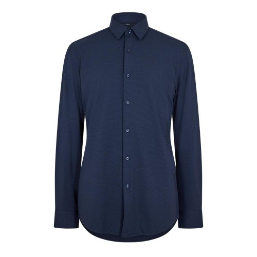 Front - Boss Mens Oxford Point Collar Long-Sleeved Shirt