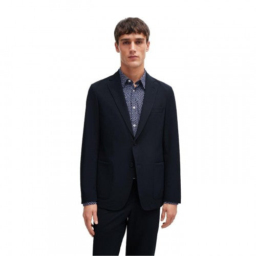 Front - Boss Mens Plain Chest Pocket Regular Blazer
