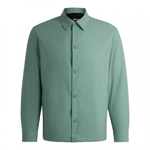 Front - Boss Mens Point Collar Coach Jacket