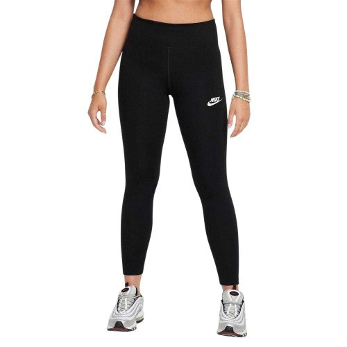 Front - Nike Girls Sportswear Essential Fitted Leggings