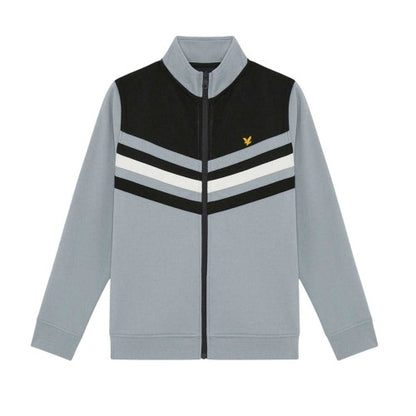 Front - Lyle & Scott Childrens/Kids Colour Block Full Zip Regular Track Jacket