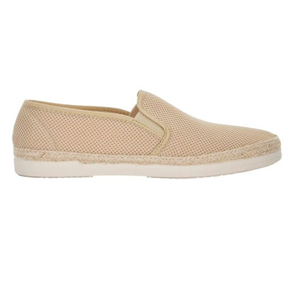 Front - Dune London Mens Ferdo Textured Flat Espadrilles