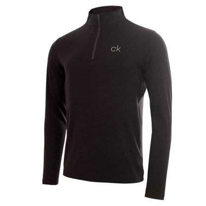 Front - Calvin Klein Mens Newport Quarter Zip Top