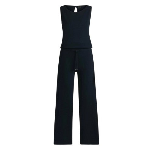 Front - Boss Womens/Ladies Jewel Collared Sleeveless Jumpsuit