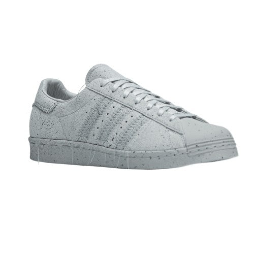 Front - Y-3 Mens Superstar Suede Trainers