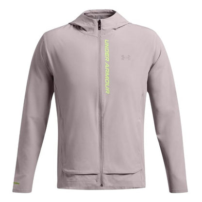 Front - Under Armour Mens Outrun Hooded Jacket