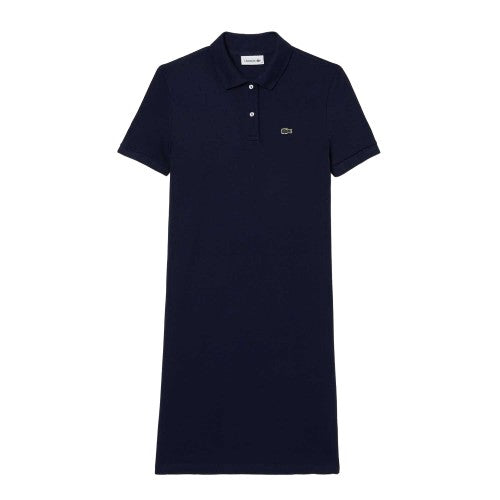 Front - Lacoste Womens/Ladies Petit Pique Polo Shirt Dress