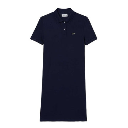 Front - Lacoste Womens/Ladies Petit Pique Polo Shirt Dress