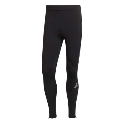 Black - Front - Adidas Mens Own The Run Running Tights
