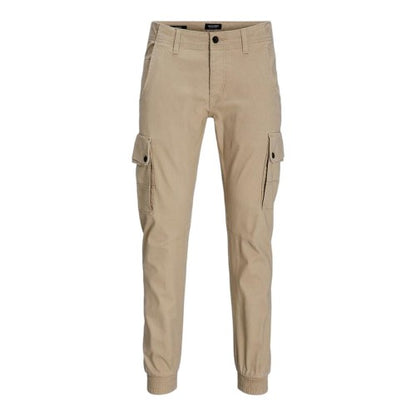 Front - Jack And Jones Mens Cuffed Cargo Trousers