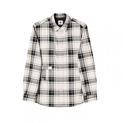 Front - Pretty Green Mens Woolwich Checkered Shirt