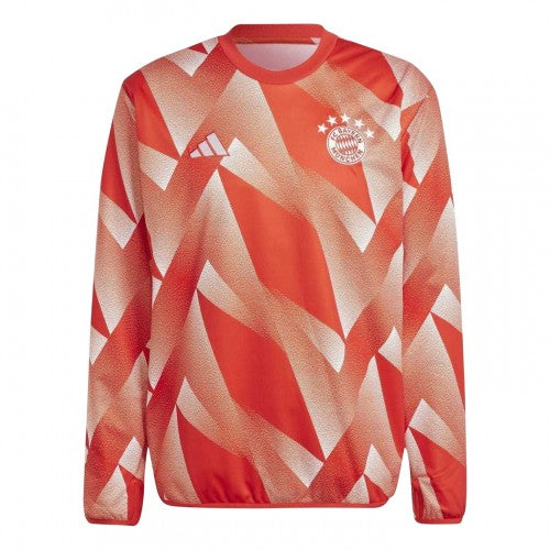 Front - Adidas Mens 2023/24 Pre Match FC Bayern Munich Top