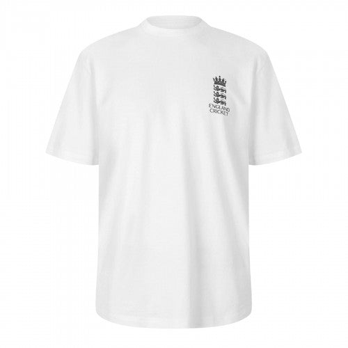 Front - Castore Unisex Adult England Cricket Crest T-Shirt