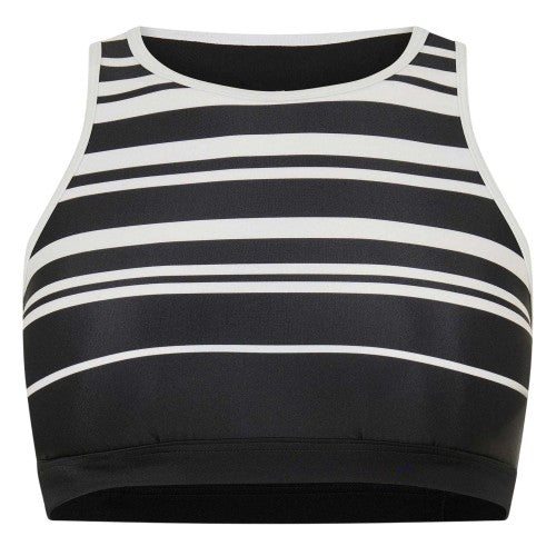 Front - Zoggs Womens/Ladies Stripe Crop Top