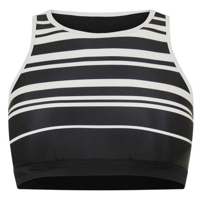 Front - Zoggs Womens/Ladies Stripe Crop Top