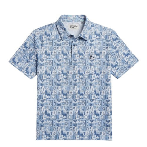 Front - Original Penguin Mens Novelty Short-Sleeved Golf Shirt