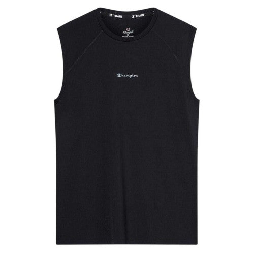 Front - Champion Mens Chest Logo Sleeveless Top
