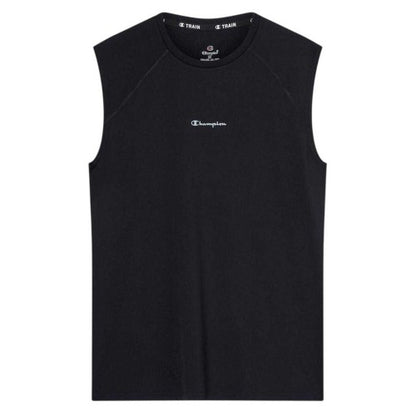 Front - Champion Mens Chest Logo Sleeveless Top