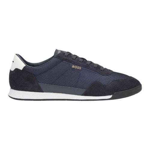 Front - Boss Mens Titanium SL Suede Trainers