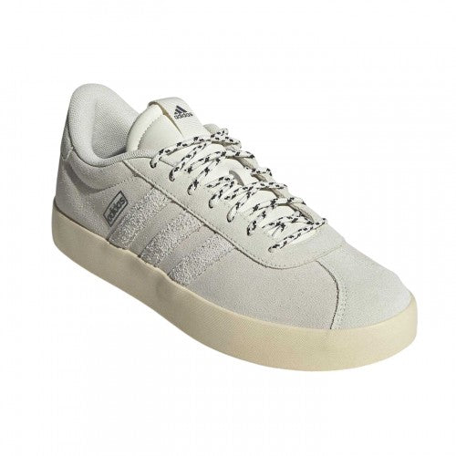 Front - Adidas Mens VL Court 3.0 Logo Skateboarding Shoes