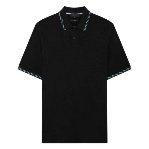 Front - Ted Baker Mens Jacquard Short-Sleeved Polo Shirt