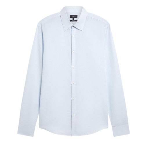 Front - Ted Baker Mens Linen Blend Regular Long-Sleeved Shirt