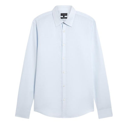 Front - Ted Baker Mens Linen Blend Regular Long-Sleeved Shirt