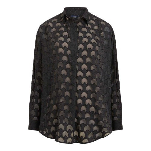 Front - French Connection Womens/Ladies Burnout Long-Sleeved Shirt