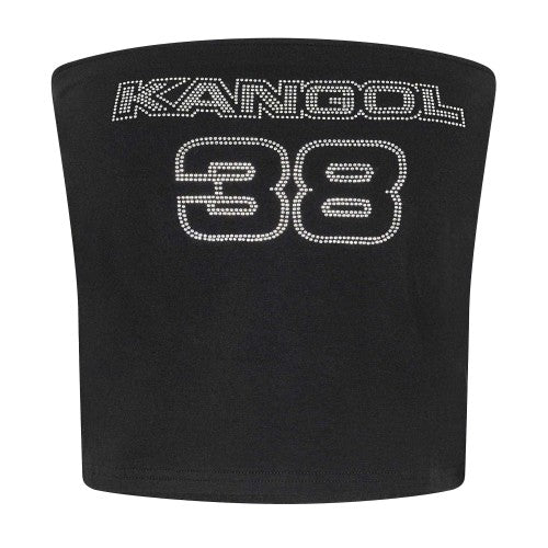 Front - Kangol Womens/Ladies Diamante Bandeau Crop Top