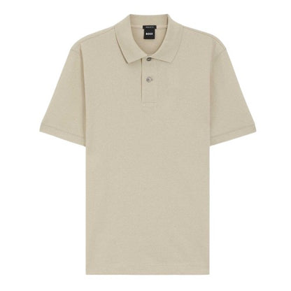 Front - Boss Mens Pallas Embroidered Logo Cotton Polo Shirt