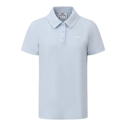 Front - Slazenger Womens/Ladies Logo Polycotton Polo Shirt