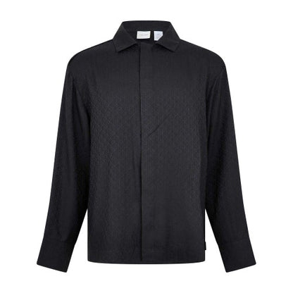 Front - Calvin Klein Mens All-Over Print Long-Sleeved Shirt
