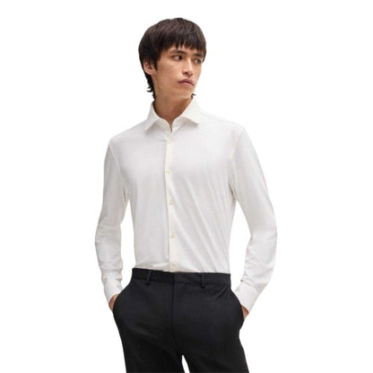 Front - Hugo Mens Slim Long-Sleeved Formal Shirt