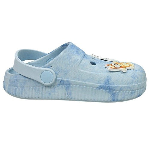 Front - Bluey Childrens/Kids Bluey & Bingo Tie Dye Clogs