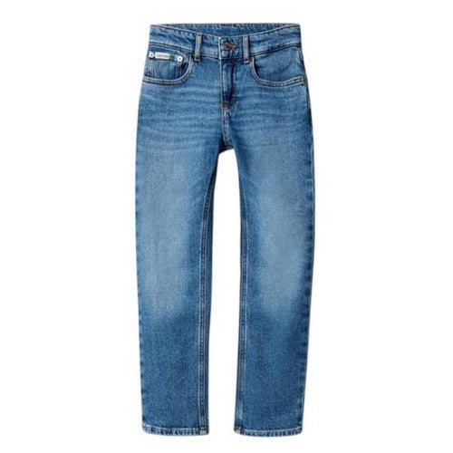 Front - Calvin Klein Childrens/Kids Denim 5 Pockets Straight Jeans