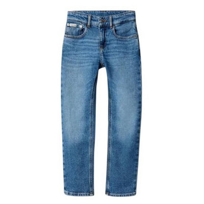Front - Calvin Klein Childrens/Kids Denim 5 Pockets Straight Jeans