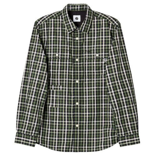 Front - Pretty Green Mens Pelton Checkerboard Shirt