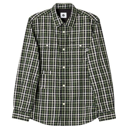 Front - Pretty Green Mens Pelton Checkerboard Shirt