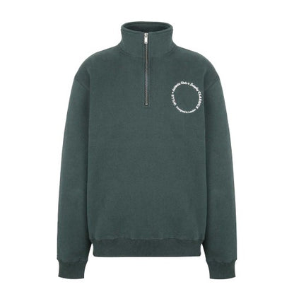 Front - Jack Wills Mens Quarter Zip Long-Sleeved Athletic Sweatshirt