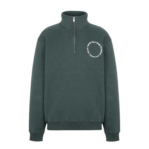 Front - Jack Wills Mens Quarter Zip Long-Sleeved Athletic Sweatshirt