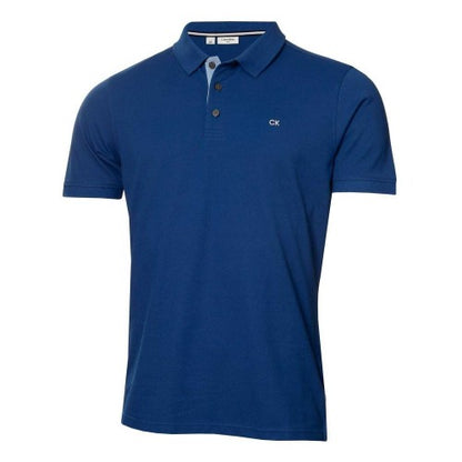 Front - Calvin Klein Mens Embroidered Collared Short-Sleeved Polo Shirt