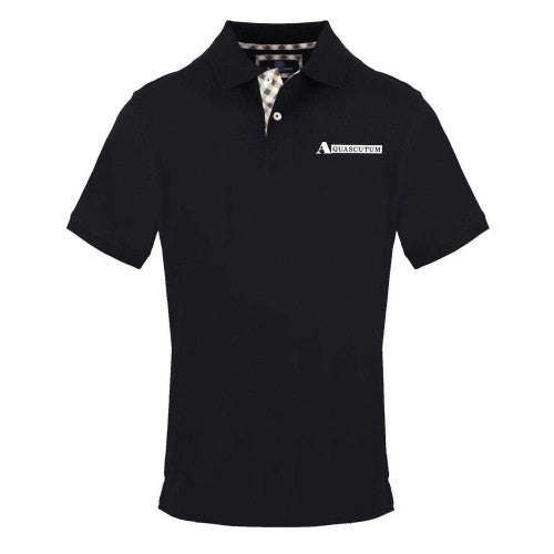 Front - Aquascutum Mens Collared Short-Sleeved Polo Shirt
