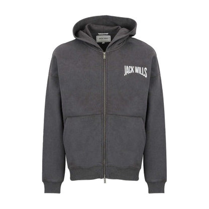 Front - Jack Wills Mens Oversized Full Zip Hoodie