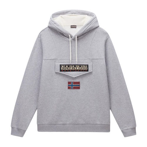 Front - Napapijri Mens Burgee Regular Hoodie