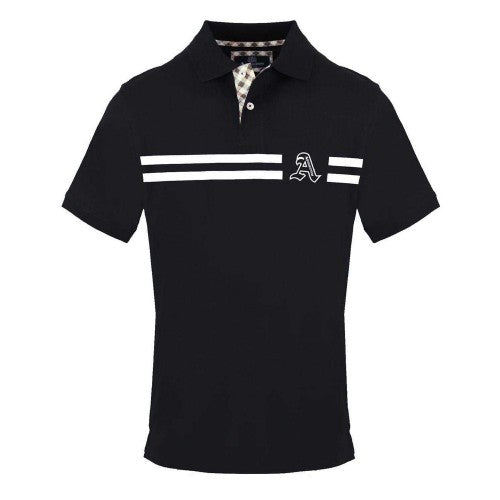 Front - Aquascutum Mens Collared Short-Sleeved Polo Shirt