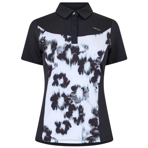 Front - Head Womens/Ladies Floral Performance Polo Shirt