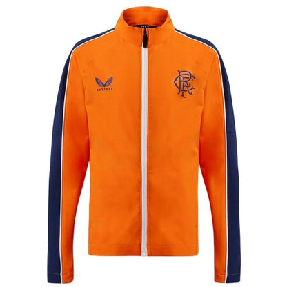 Front - Castore Mens Rangers FC Long-Sleeved Track Jacket