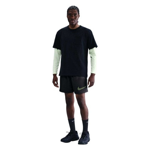 Front - Nike Mens Club Woven Logo Shorts