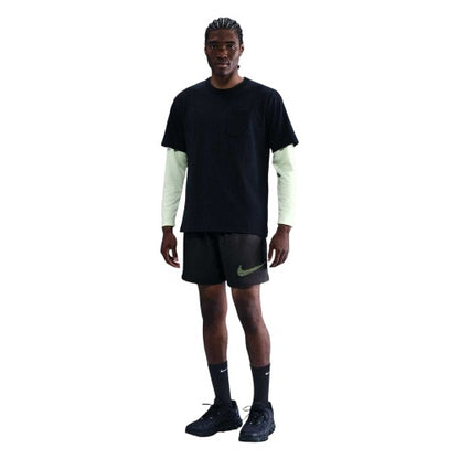 Front - Nike Mens Club Woven Logo Shorts