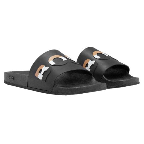 Front - Boss Mens Bay Sliders